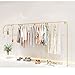 ZOCWJK Wall Mounted Clothing Display Rack,Modern Simple Industrial Pipe Hanging Rods Clothing Storage Rack,Modern Retail Clothing Display Stand,Gold (D-150cm/59in