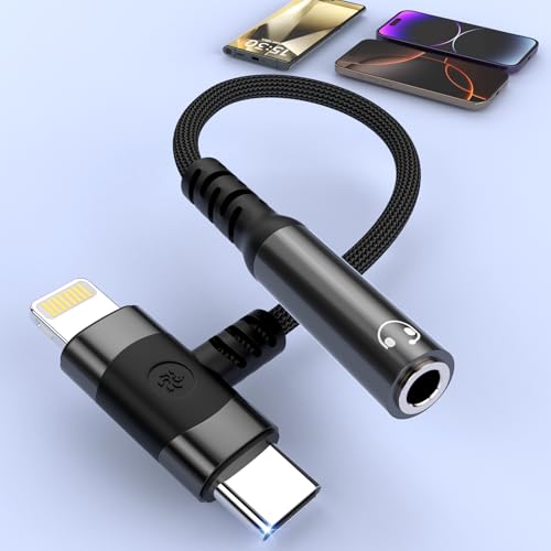 Lightningコネクタ 3.5mmジャック変換アダプタUSB2.0 Lightning - 3.5mm ヘッドセットジャックアダプター | UNITEK