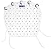 Dooky Universal Cover Silver Stars Protección Solar, Protección Climática Para El Asiento Del Bebé En El Coche y La Silla de Paseo, Blanco, Blanco/Plateado, Talla Única