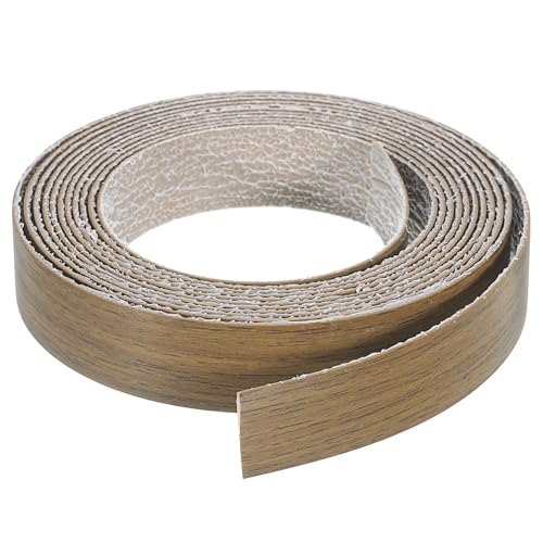 QUARKZMAN Kantenband, 3/4 Zoll x 9,84 Fuß vorgeleimtes Holzfunierkantenband zum Aufbügeln für die Reparatur von Schränken und die Restaurierung von Möbeln, Walnussbraun