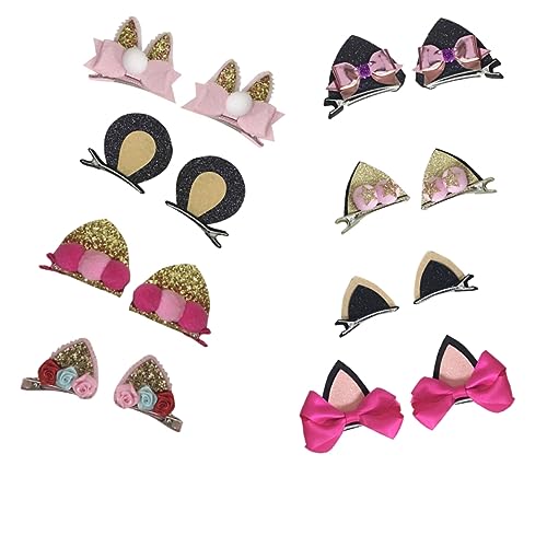 KOMBIUDA 8 Pares De Clipes De Pato Para Cabelo Clipes De Cabelo Infantis Acessórios De Cabelo Para C