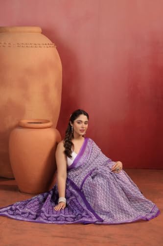 Image of TAMAIRA FASHION Mulmul Pure Cotton Saree For Woman |Office Wear Daily Wear Sarees For Women Without Blouse Piece(Available in 19 Colours)