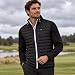 Calvin Klein Herren CK Hybrid Insulate leicht Jacke - Schwarz/Silber - L