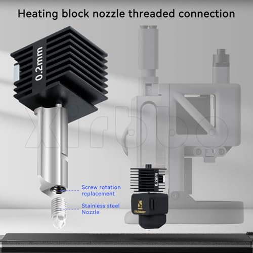 Image of TZ-A1 Stainless Steel Nozzle 0.2mm A1 Mini a1 Hotend,Removable TZ-A1 Stainless Steel Nozzle 0.2 a1 Mini Nozzles,for Bambu Lab A1 /A1 Min 3D Printers only