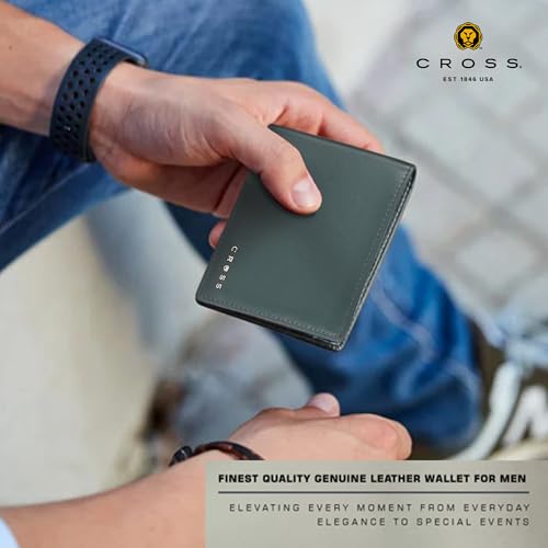 Cross Branded Wallet for Men Leather Original | Premium Bifold Slim Wallet for Men Stylish Money Genuine Leather Gents Purse with 10 Card compartment Slots - Brown 9 411c7gJgrDL