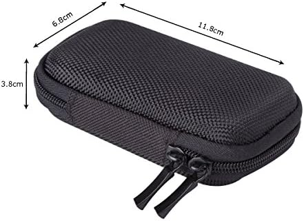 AGPTEK BC Durable Shell Cover Protector for MP3 Player 1.8 Chickens (10*5cm) and Earphone, Holder with Metal Carabiner Black