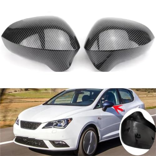 Couvercle rétroviseur Seat Leon Ibiza Exeo look carbone - 2