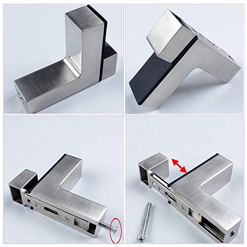 Awen 4Pcs Solid Metal Adjustable Wood/Glass Shelf Bracket Wall Mount thumb #4