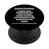 Lustiger Frontend-Entwickler PopSockets mit austauschbarem PopGrip