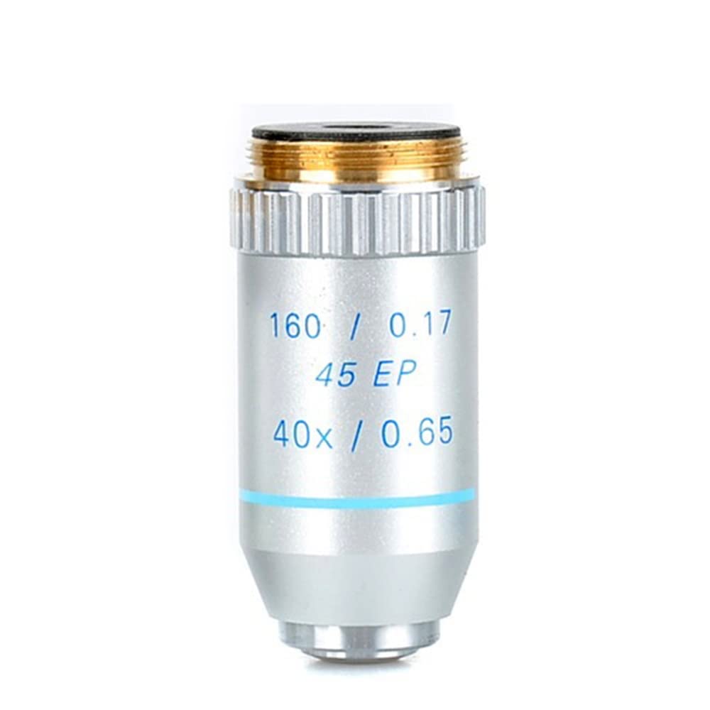 SePKUS Accessori per microscopi 195 Lenti Obiettivo acromatiche Piatte 20x Volte 40x Volte 60x Volte Lente Accessori for microscopio Biologico Durata e Prestazioni affidabili (Color : 195N 40X)