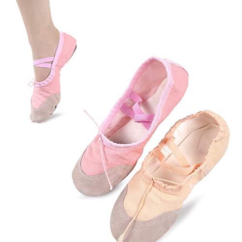 SUPVOX Sapatilhas de balé Sapatilhas de balé Pilates Sapatos de ioga Dança Ginástica para Crianças A