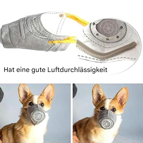 Hunde Maulkorb - Atmungsaktiv Netz Beißschutz, 30 cm Weich Mundschutz, S M L Verstellbar Riemen | Sicher Anti Giftköder Zubehör Gegen Bellen Lecken Für Training Spazieren Park Reisen Welpen