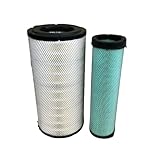 Sgaorcpas Air Filter Kit 600-185-5100 for Komatsu SA6D125E-3 SAA6D107E-1A SAA6D114E-2A SAA6D125E-3A