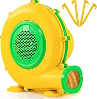 FANTASK Hüpfburge-Gebläse Luftgebläse mit Griff und Erdspießen, elektrischer Radiallüfter zum Aufblasen (950W)
