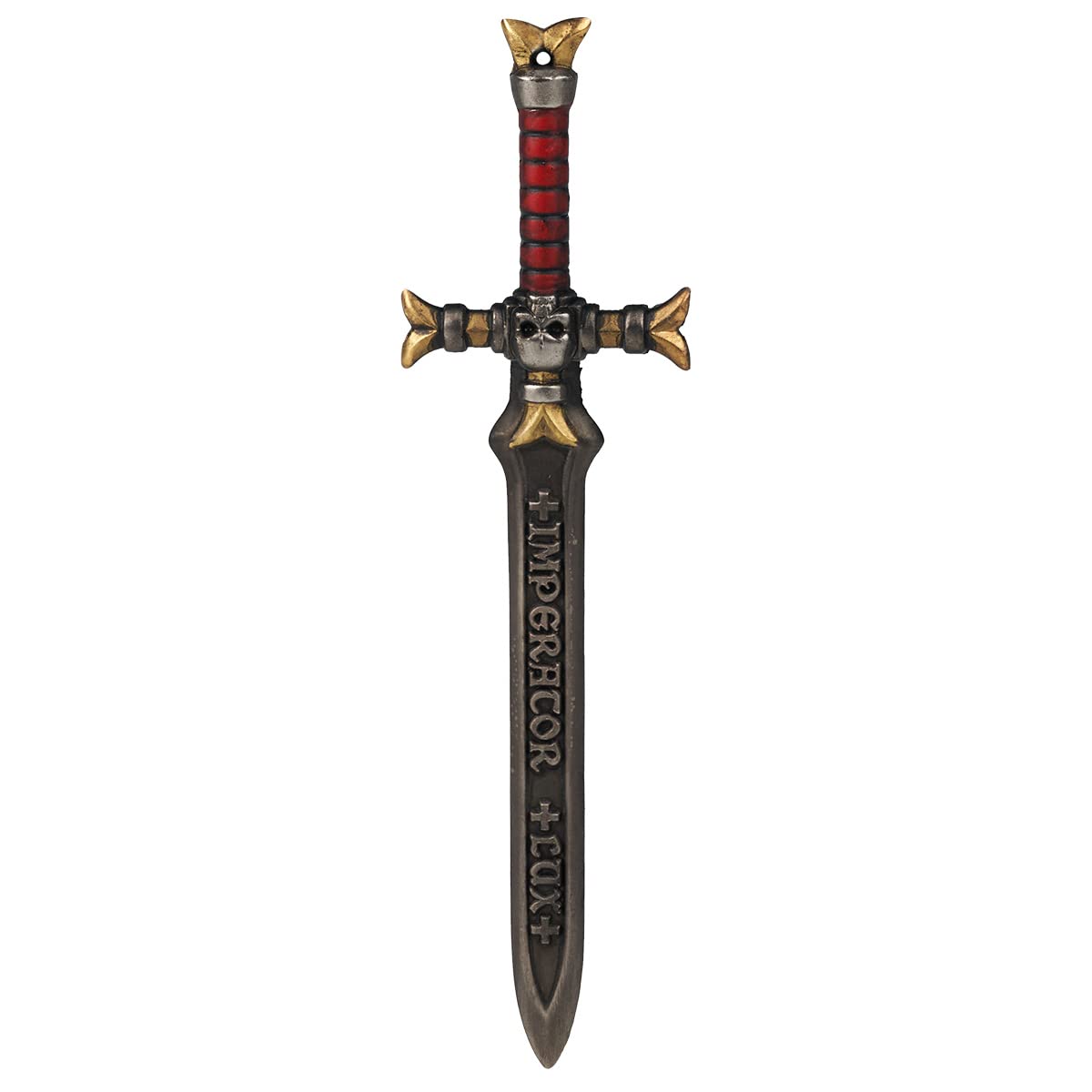 Starforged Men's Black Sword (Red Colored) Keychain Warhammer 40000 Black Emperor Champion Keyring