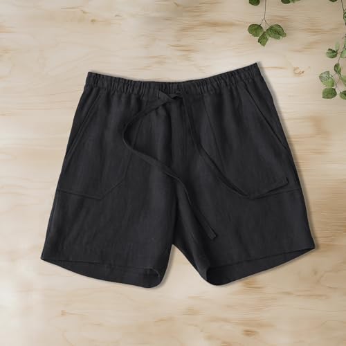 Beach Pants for Men Flowy Summer Lightweight Wide Leg Elastic High Waisted Travel Running Tennis Shorts2