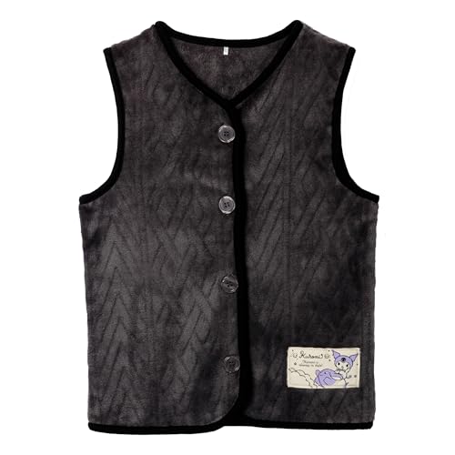 [キャラクター] クロミ キッズサイズ サンリオ ボアスリーパー チャコール