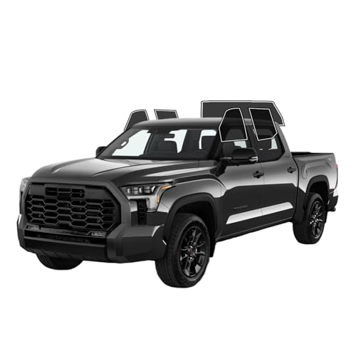 Precut Window Tint Film for Toyota Tundra Crew 2022-2026 All Side+Rear Windshield 5% VLT 2Ply Anti-Shatter, UV Block, Privacy Protection, Easy Install, No Trimming Needed,Heat & Glare Reduction