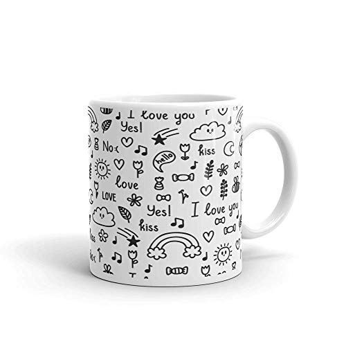 Image of Printed Coffee Mug for Gifting Loved Ones On Occasions |Christmas | New Year | Valentined Day Ceramic 350ml-1piece | M08