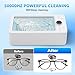 Ultrasonic Jewelry Cleaner, 50KHz Professional Jewelry Cleaner Machine with 3 Timer Modes for Jewelry, Eyeglasses, Rings, Watch Strap, Dentures, 304 Stainless Steel Tank