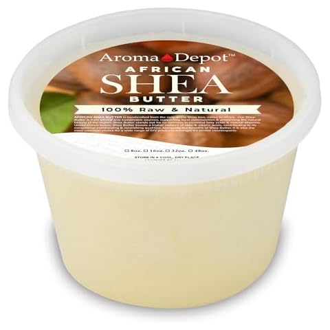 Raw African Shea Butter 16 oz Ivory/White Grade A 100% Pure Natural Unrefined Fresh Moisturizing, Ideal for Dry and Cracked Skin. It can be used in Body, Hair and Face. Cover