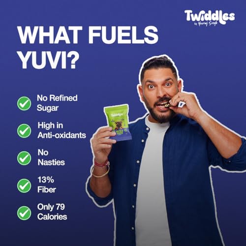 Image of Twiddles Mini Snack Bar Nuts & Dates Power Bites, Pack of 2 | Made with Dates & Dry Fruits | No refined Sugar | Healthy dessert | Goodness of millets | Office Snack | On-the-go | 100% Natural | 10% Protein | Only 80 Calories