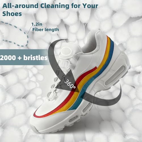 Image of Shoe Washing Machine Bag Laundry Shoe Bag for Washer and Dryer Reusable 2pc Shoe Cleaning Bags for Sneakers 360 Deep Cleaning Machine for All Shoes Types With Self-locking Zipper