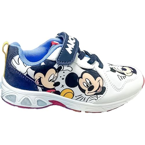 CERDÁ LIFE'S LITTLE MOMENTS Kindersneaker mit interaktiven LED-Lichtern Mickey TPR-Sohle Sneaker, Bunt, 24 EU