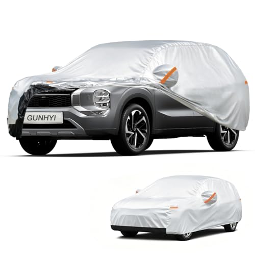 Image of GUNHYI Car Cover Custom Fit Mitsubishi Outlander (2005-2026) Waterproof for Automobiles, Oxford Sun Rain Dust Snow Protection (Ships from US Warehouse, Delivery 3-8 Days)