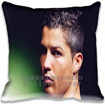 Decor Cotton Throw Pillow Case Christiano Ronaldo Hot Sports Soccer Cushion Cover Pillowcases 18x18 Inches