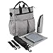 Grande Capacité Maman Sac a Couches Sac a Couches Bébé Insulaire Sac a Couches Oblique Suspension de Chariot Portable pour Maman(Gris)
