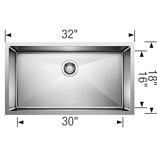 BLANCO 401518 Quatrus R15 32-Inch Super Single Undermount Stainless Steel Kitchen Sink by Blanco - Image 3