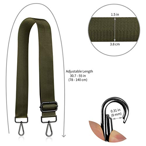 Image of Allzedream Wide Purse Strap Replacement Crossbody Shoulder Bag Adjustable