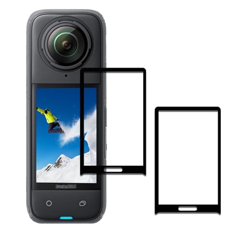 ULBTER Screen Protector for Insta360 X5 / X4 360 [2 Pack] Tempered Glass for Insta 360 X4 / X5 0.3mm 9H Hardness Anti-Scrach Anti-Bubble