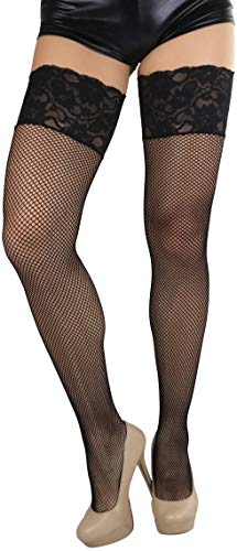 Image of ToBeInStyle Women's Thigh Highs With Smooth Silicone Lace