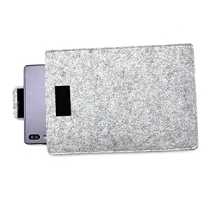 Lobwerk Hülle für Tablet Pc Notebook Laptop eBook iPad Tab Book Cover Schutz Slim Case Klettverschluss Filz Laptoptasche Ultrabook