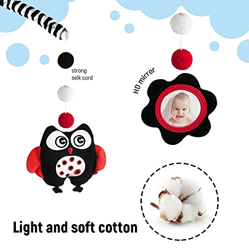 Teytoy Baby Crib Mobile Unisexbaby, Nursery Baby Mobile For Crib, High Contrast Black & White For Girls Boys 0-24 Months Infant Newborn Montessori Portable Cot Mobile Decor Hanging Rotating Plush Toys #TOP5