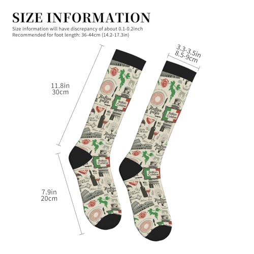 Image of Compression Socks for Women Men Circulation Graduated Supports Socks for Running Travel Nurse Athletic Sports