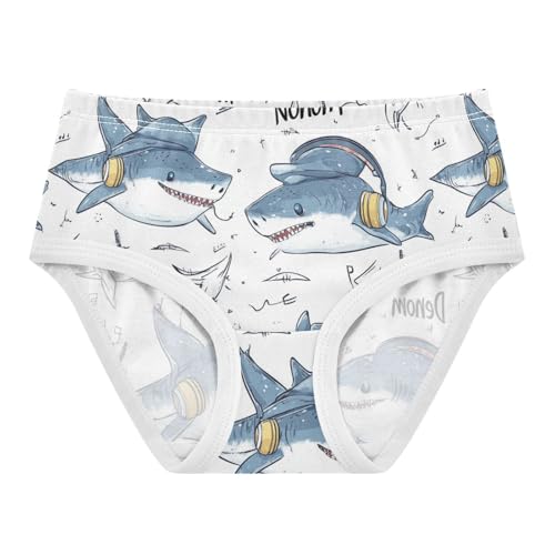 Wusikd Shark Girls' Underwear Cotton Girls Briefs Soft Toddler Underwear 2T
