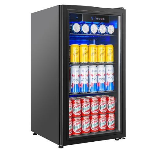 Image of 4.5 Cu.Ft Under Counter Beverage Refrigerator, Glass Door, ETL