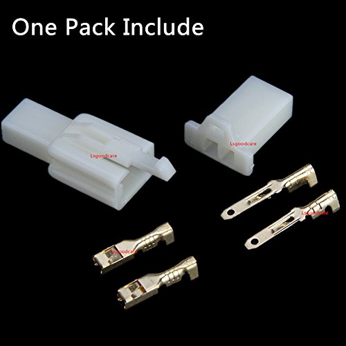 Lsgoodcare 20Pairs 2.8Mm 2Pin Way Automotive Electrical Wire Connector Male Female Cable Terminal Plug Kits For Motorcycle Bike Car #TOP1