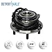 Detroit Axle - Front Wheel Bearing Hub for 2007-2010 Jeep Wrangler w/4-Wheel ABS, 5-Bolt Wheel Bearing and Hub Assembly 2008 2009 Replacement