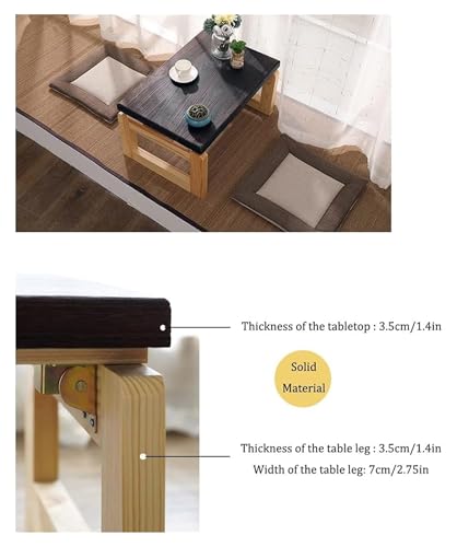 Table basse japonaise pliante table d'appoint zen et tatami - 7