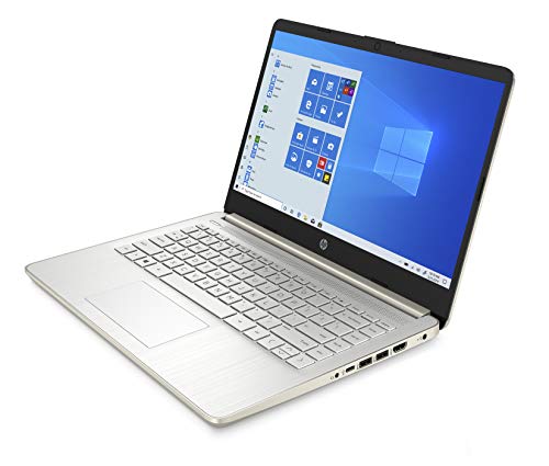 Image of HP 11th Gen Intel i7-1165G7 14 inches FHD Laptop (8GB /512GB SSD /Windows 10 /MS Office 2019 /Alexa Built-in /Pale Gold /1.47 kg), 14s-dr2007TU