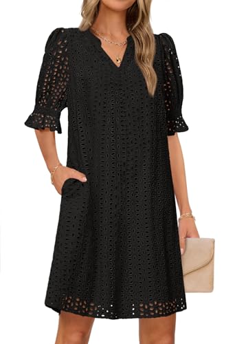 10 Best Shift Dresses Women Need for Effortless Style and Comfort 4 MEROKEETY Women's Summer V Neck Mini Dress