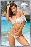 Trends International Sports Illustrated: Swimsuit Edition - Barbara Palvin 17 Wall Poster, 22.375" x 34", Silver Framed Version