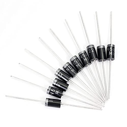 Diodes Assortment Kit: Pack Of 350Pcs 14 Values, Rectifier Schottky, Fast Recovery, Switching Diode (1N4001 1N4004 1N4007 1N5404 1N5406 1N5408 Rl207 1N5817 1N5819 1N5822 Uf4007 Fr107 Fr207 1N4148) #TOP3