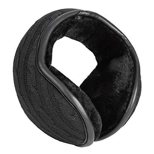 Soapow Orejeras unisex invierno detrás de la cabeza estilo calentador de oído plegable para hombres y mujeres para clima frío Cover