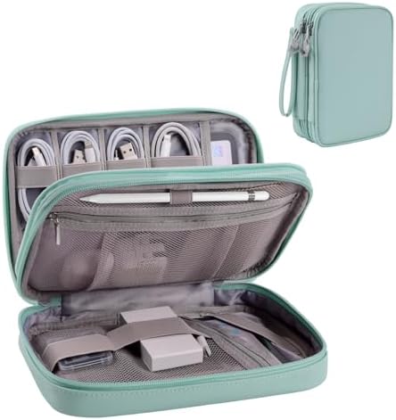 Tablet Accessories Case Bag, Travel Large Electronics Organizer f...