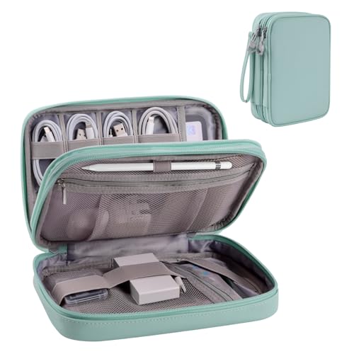 Tablet Accessories Case Bag, Travel Large Electronics Organizer f...